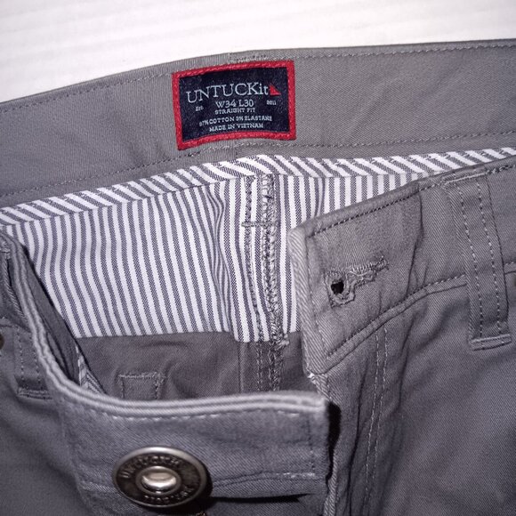UNTUCKit STRAIGHT FIT CASUAL KHAKI STYLE PANTS - Picture 3 of 10